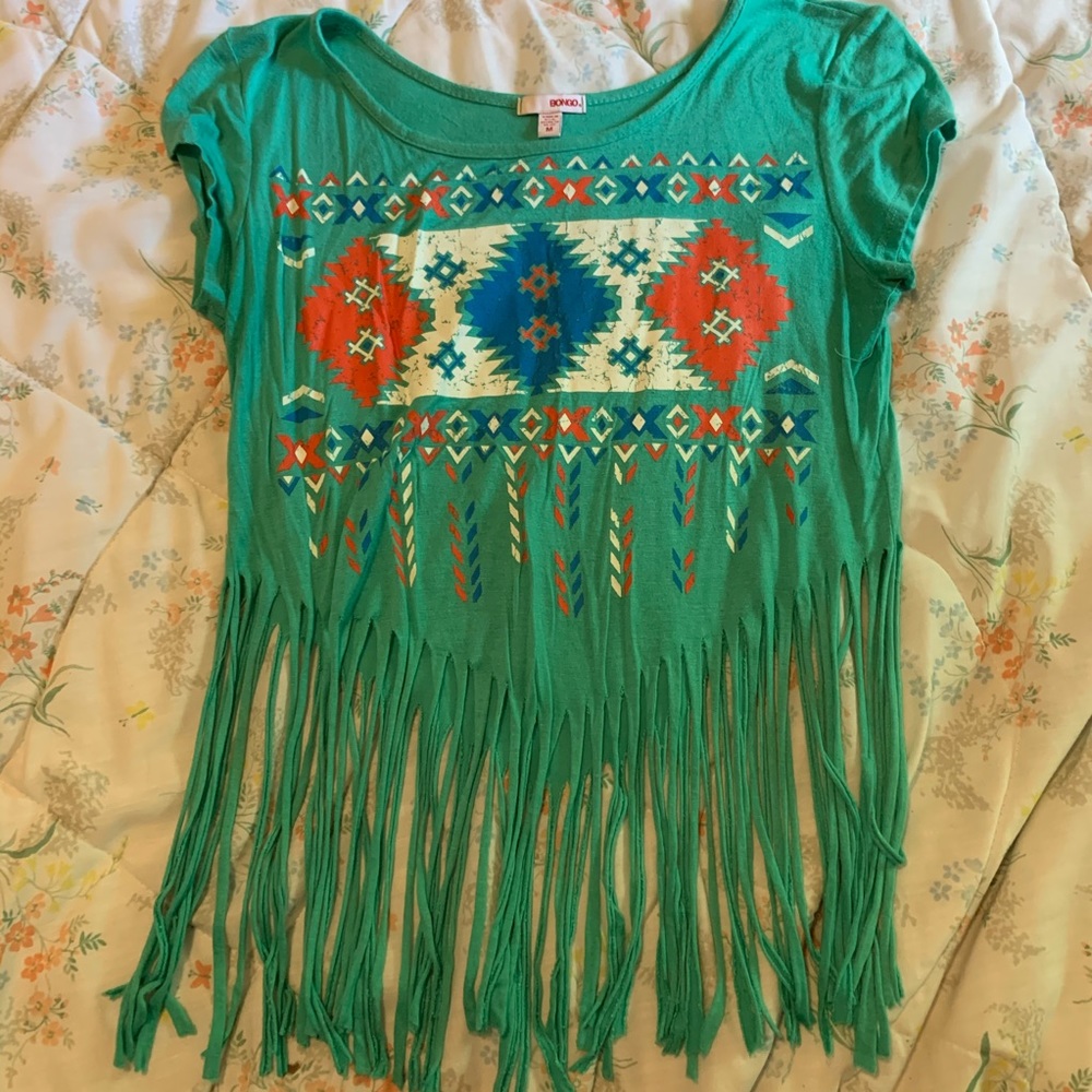 Aztec and Fringe Top